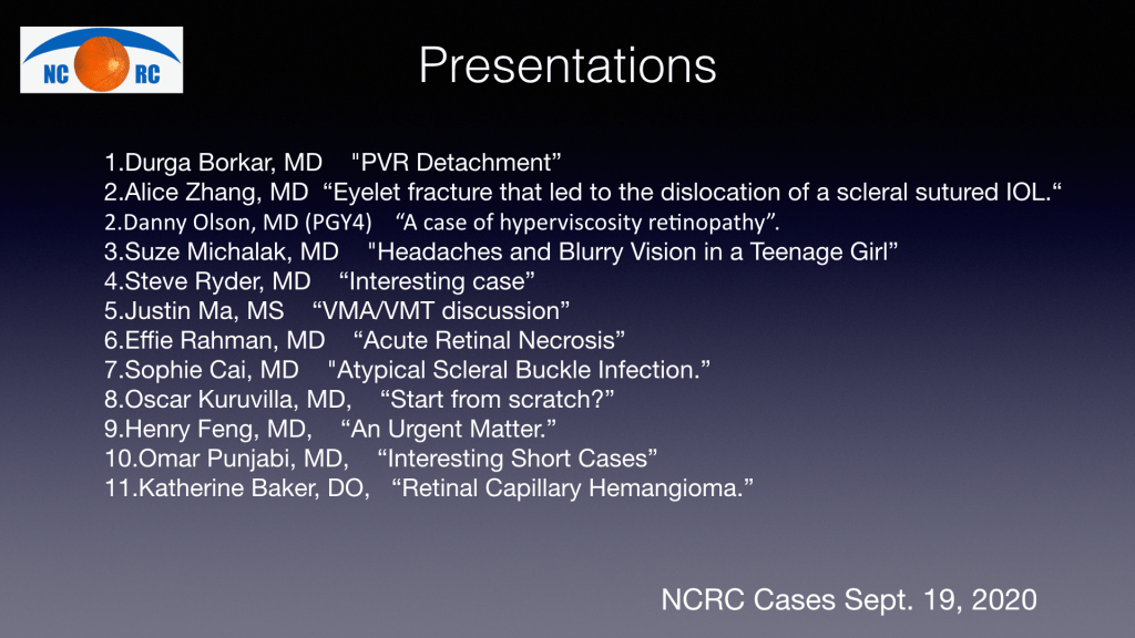 Meeting Agenda 9/19/2020